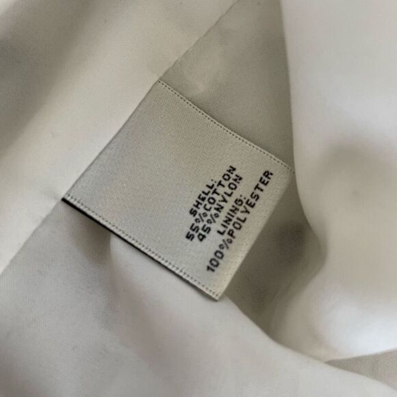 Neiman Marcus White Lace Short Sleeve Full Zip Top Cardigan 6 - Picture 9 of 10